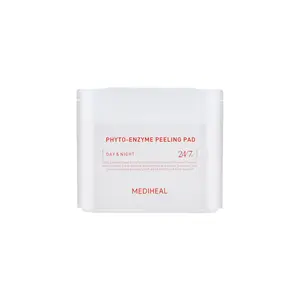 MEDIHEAL Phyto Enzyme Peeling Pad - Vegan Face Resurfacing Pore Tightening Gauze Pads with LHA & Papaya Enzym to Control Sebum - Exfoliating Pads for Dead Skin Cells, 90 Pads