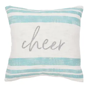 Morgan Cheer Woven Throw Pillow by Valerie