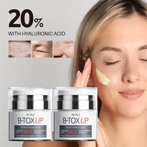 AOAZ 2 Boxes Botox up-1.69 Oz Moisturizing Cream Per Box, 20% Hyaluronic Acid, Caffeine, Vitamin C, Collagen, Nicotinamide, Firming Facial Skin Care, Tender, Deep Moisturizing, Balancing Skin, Rejuvenating