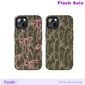 Phone case For Couple , Old School Camo, ' BOW Bottomland Camo' Tough phone case- Phone Cases Phone Cover Hard Case Tough 2-piece Phone Case bottomland camo Durable Protection