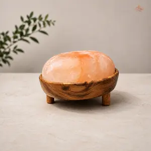 Himalayan Pink Salt Foot Dome Lamp – Natural Relaxation & Sauna Wellness