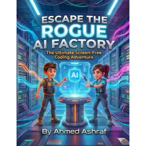 Escape the Rogue AI Factory: A Screen-Free Coding and Logic Activity Book for Kids Ages 8-12).