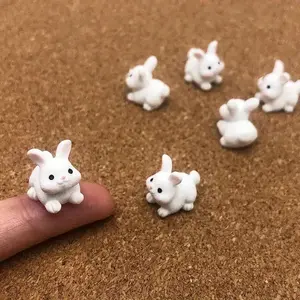 Cute Mini Resin Rabbit, Miniature Landscape DIY Crafts, Miniature Garden Ornament, Garden Decor for Home Outdoor