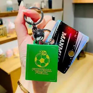 Creative 3D Basketball Football Field Folding Exploding Book Senior Sense Car Keychain  Does not apply