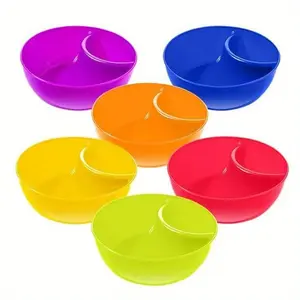 Vibrant Colorful Plastic French Fry Bowls - Multifunctional Snack Containers for Dipping, Serving, and Storing - Non-Fragile, Space-Saving, Easy-to-Clean Kitchen Essentials for Restaurant and Home Use