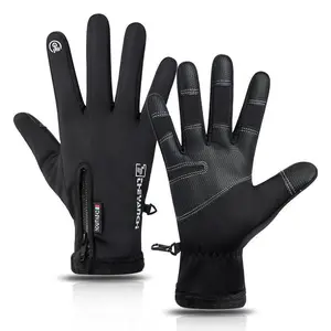 Men's & Unisex Winter Cycling Gloves 2025 Non-Slip Waterproof Thickened Warm Touch Screen Compatible Outdoor Enthusiast Gloves
