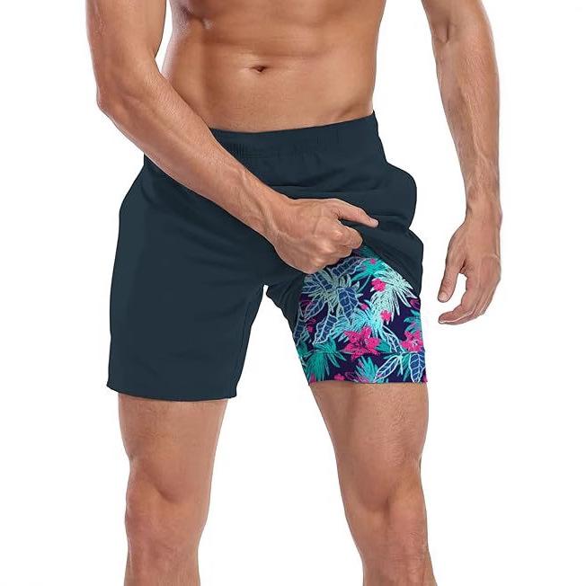 Men's Beach Shorts with Mesh Lining Quick Dry Swimwear, Hawaiian Style Pockets wetsuit Women's Compression Volleyball Shorts Quick-Dry Breathable Swim Trunks Camo Camouflage Swimsuit Bikini Set