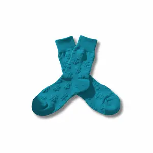 Teal Money Socks – Premium Streetwear Essentials (Unisex)