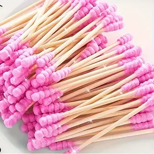 100 dog ear cleaning sticks, pet earwax removal stick, large head design, for canine ear health and beauty