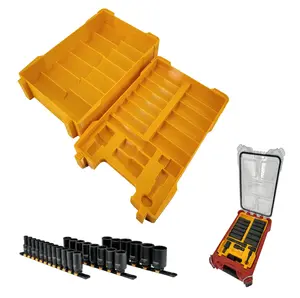 Milwaukee Packout Compact Organizer Compatible 1/2" Metric Deep Impact Socket Tray Insert Set
