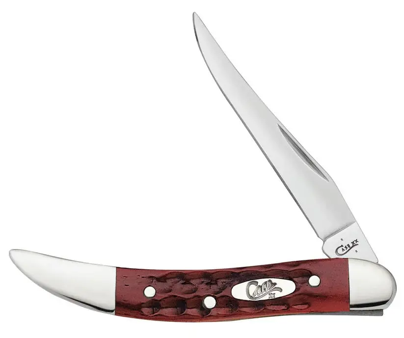 Case Pocket Worn Corn Cob Jig Old Red Bone Small Texas Toothpick Pocket Knife