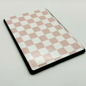 Lettered by Ally Soft Pink Checker Kindle E-reader Skin Vinyl Decal