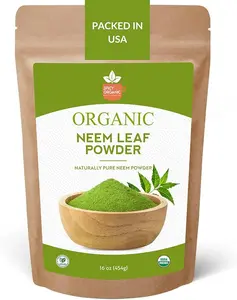 Neem Powder – 4 oz. - Certified USDA Organic -Non-GMO - Fresh Dried Neem Leaves Powder for Healthy Hair and Skin - Azadirachta Indica Ayurvedic Herb for Overall Wellbeing Supplement