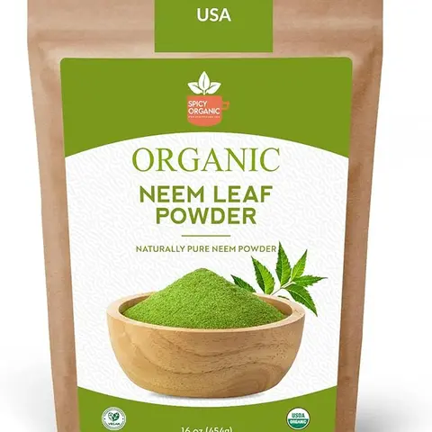 Neem Powder – 4 oz. - Certified USDA Organic -Non-GMO - Fresh Dried Neem Leaves Powder for Healthy Hair and Skin - Azadirachta Indica Ayurvedic Herb for Overall Wellbeing Supplement