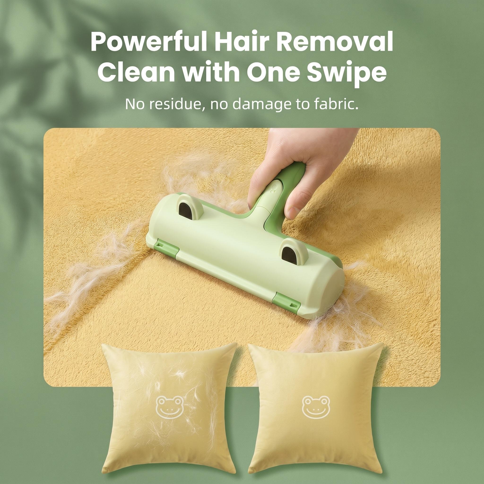 Reusable Pet Hair Removal Roller, Suitable for Dogs and Cats - Extra-Wide 7-Inch Durable Nylon Fiber Hair Remover, Hair Removal Gloves and Roller, Self-Cleaning No-Tape Brush, Suitable for Mattresses, Sofas, Pet Beds, Practical Household Lint Remover Reusable Pet Hair Removal Roller, Suitable for Dogs and Cats - Extra-Wide 7-Inch Durable Nylon Fiber Hair Remover, Hair Removal Gloves and Roller, Self-Cleaning No-Tape Brush, Suitable for Mattresses, Sofas, Pet Beds, Practical Household Lint Remover