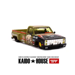 Kaido House Chevrolet Silverado Dually Sumatran Rhino x Mizu Diecast, 1:64 Scale, Diecast Model Car