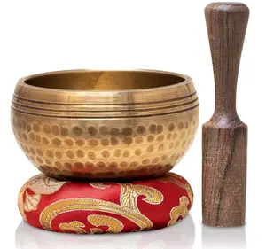 Tibetan Singing Bowls Set~ Meditation Sound Bowl hand Hammered in Nepal For Yoga, Meditation, Mindfulness, Healing & Chakra balancing~ (3 inch)