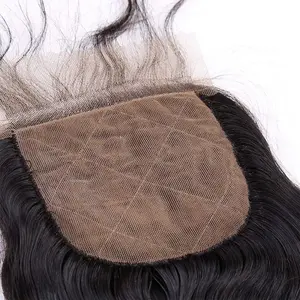 Silk Base Human Hair Body Wave Closure - 4x4