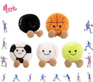 5.5In Adorable Sports Plush Toy Soft Stuffed Balls for Room Decors Gifts for Teenagers Cute Sports Plush Toy Diy Doll Toy