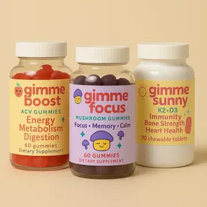 Gimme Wellness Bundle | Vitamin D3+K2, Apple Cider Vinegar, and Daily Mushroom Gummies for Immunity, Energy & Focus Healthcare Natural Dietary Fitness