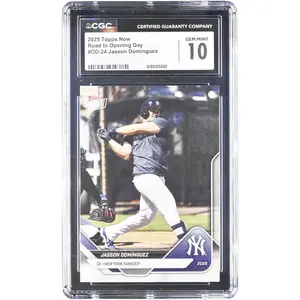 Jasson Dominguez New York Yankees 2025 Topps Now Road to Opening Day #OD-24 CGC Authenticated 10 Card