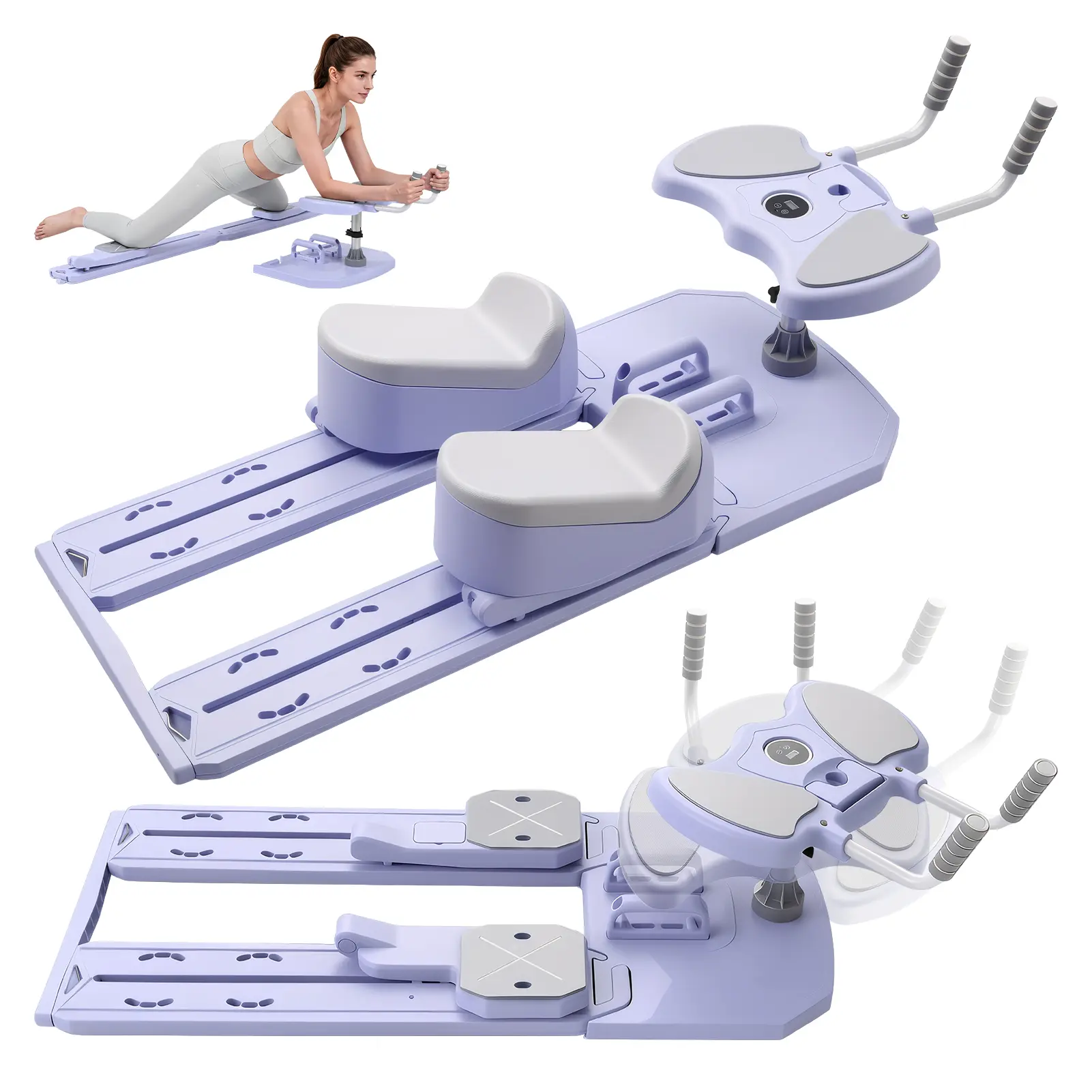 Explorinox Spine Stretch Trainer, Adjustable Crawling Exercise Equipment, Core Training Tool, Back Workout Device, Non-Slip, 220lbs Capacity