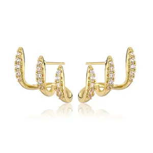 1pcs Crystal Claw Stud Earrings for Women Piercing Claw Earrings,gift for wife,friends.