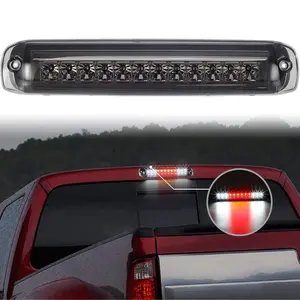 Partsam High Mount Stop Light 3rd Third Brake Light for 1999-2006 Silverado Sierra 1500 2500 HD 3500 Chrome Housing Smoke Lens Center Mount Rear Top Cab Roof Cargo Lights Lamps (1 Plug)