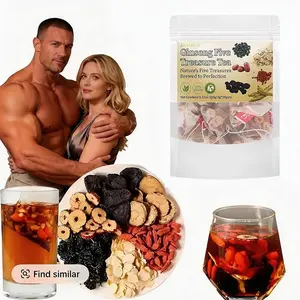 Kidney Tea Formula Ginseng Five Treasure Tea, Chinese Kidney Tea for you 60cups 300gNatural Herbal Ingredients for Kidney Traditional Bever Organic  Beverage detox cleanse   Christmas Thanksgiving Value Pack Filled with Tea Healthy