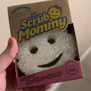 Dye-Free Scrub Mommy Sponge (1ct) - FlexTexture Dual-Sided Design