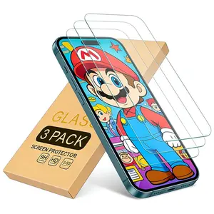 3 Pack Screen Protectors for iPhone 17, 17 Pro, iPhone 16 Pro, 6.3 Inches, Enhanced Tempered Glass, Case Friendly, Ultra Resistant, Accessories
