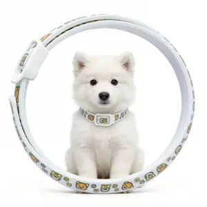 Country-Style Collar with Fruit & Cat Print Pleasant Scent Adjustable for Cats & Dogs All Sizes