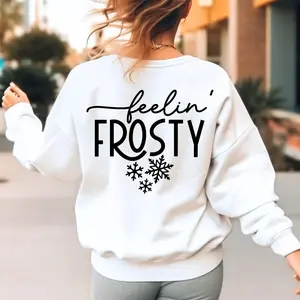 Feelin Frosty Shirt Files for Cricut, Hello Winter Shirt, Always Freezing Shirt, Sweater Weather Shirt, Christmas Sweater Shirt, Always Cold Shirt