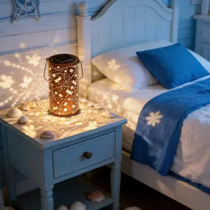 Dragonfly Shadow Solar Lantern for Outdoor Living - Cozy Warm Light Home Decoration for Balcony Terrace Patio Lawn and Garden Night Glow Lantern