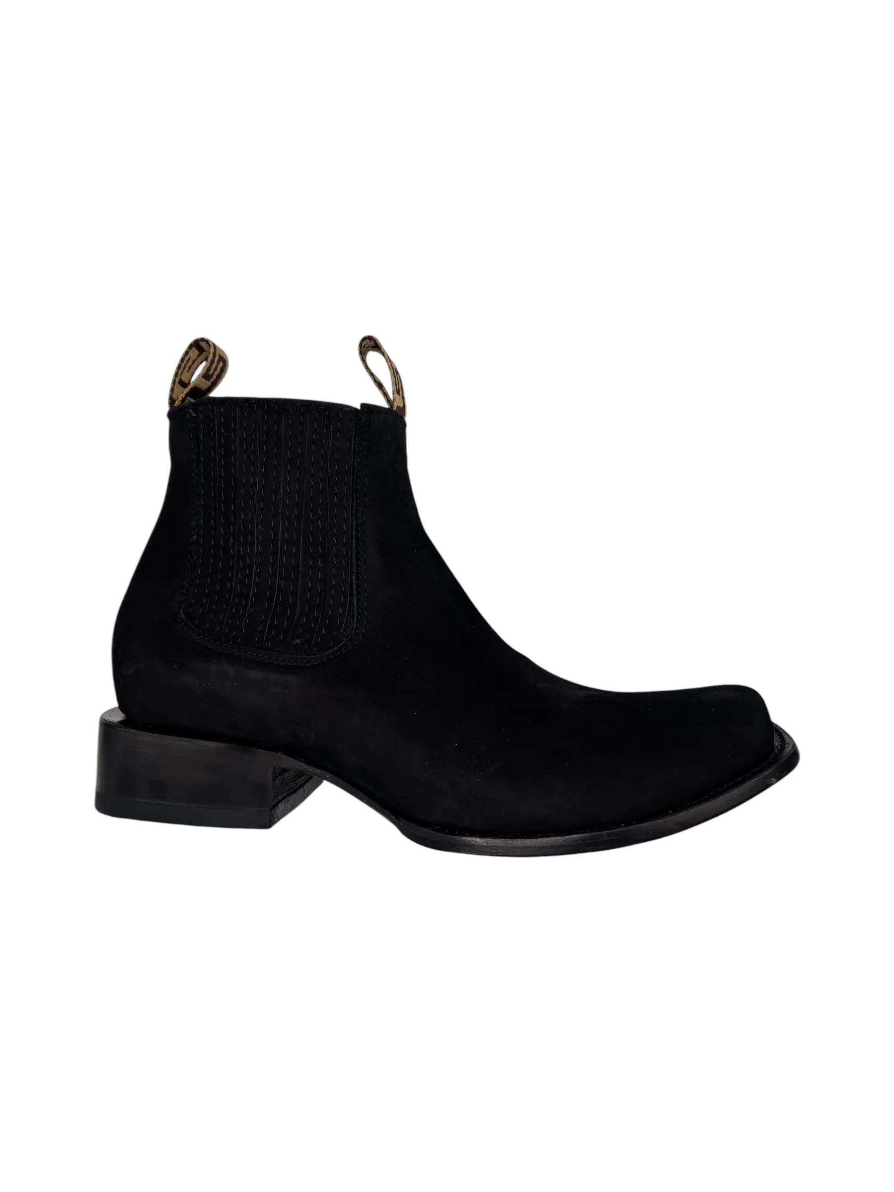 Botin- Dubai Negro Piel Nobuck Botin- Dubai Negro Piel Nobuck