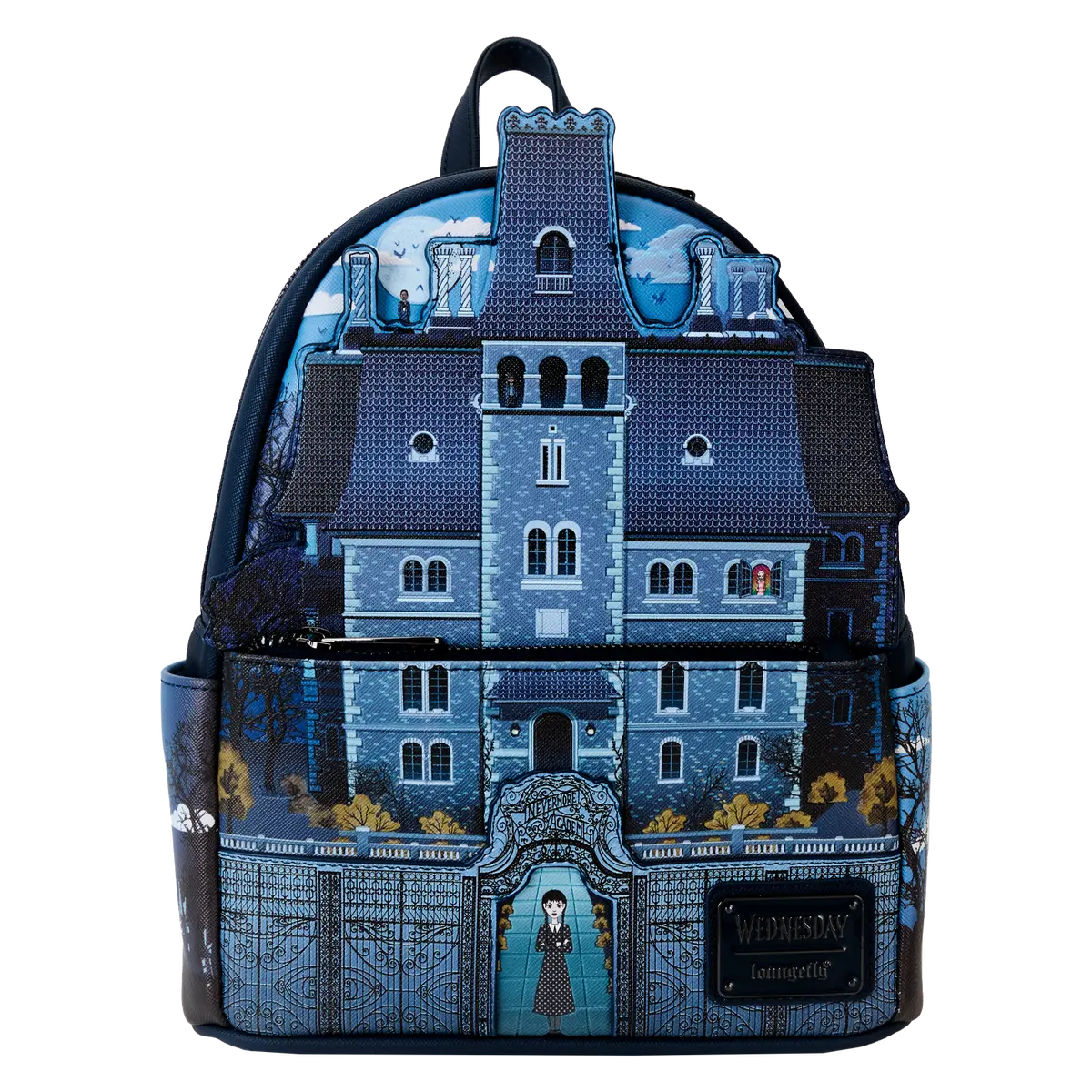 Wednesday Nevermore Academy Castle Glow Mini Backpack Wednesday Nevermore Academy Castle Glow Mini Backpack