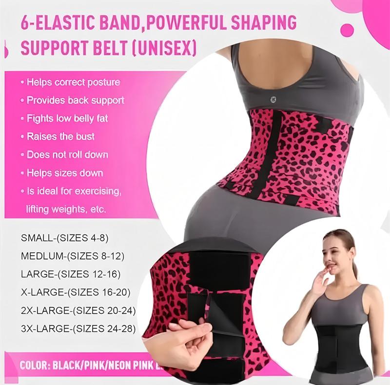 Women's Sheath Waist Trainer Body Shaper Flat Belly Cincher Sweat Workout Girdle Hot Modeling Belt Corset for Enhanced Shape & Support