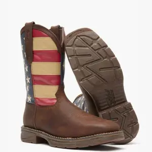 Durango Men's 11" Steel Toe Western Work Boot DB020 Rubber Leather