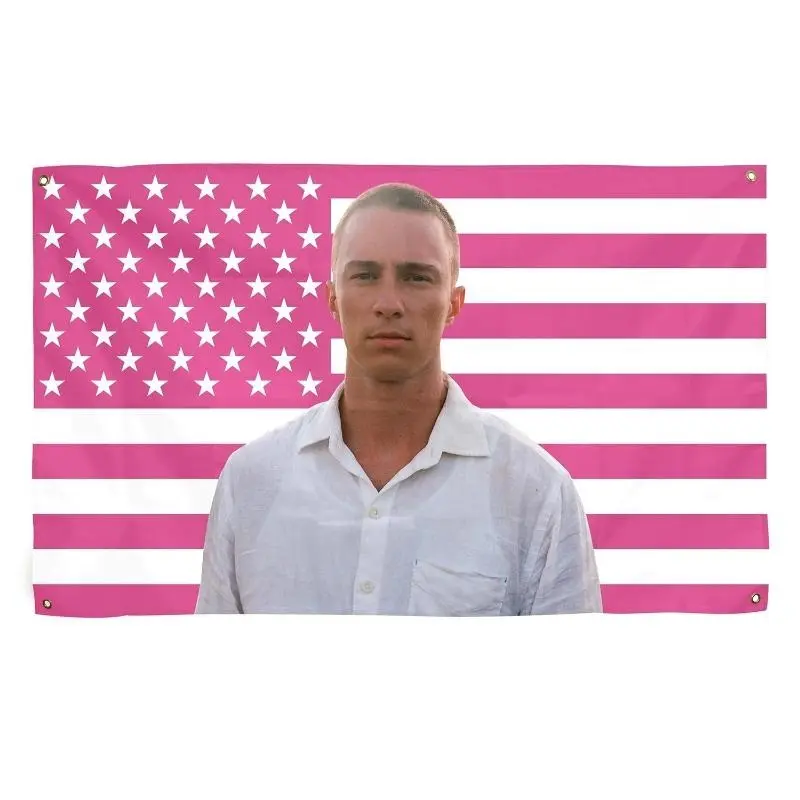 Drew Flags 3x5Ft Starkey rafe cameron American Flag Pink Tapestry with 2 Brass Grommets for College Dorm Decor, Outdoor Party, Gift, Backyard, Room Decor Flag Family Party Flag Tapestry Decoration