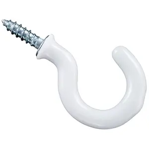 Stanley N119-728 1 in. Vinyl Coated Cup Hook - White