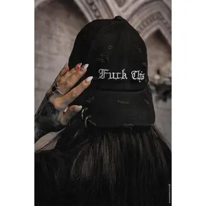 Fuck This Pierced Baseball Cap