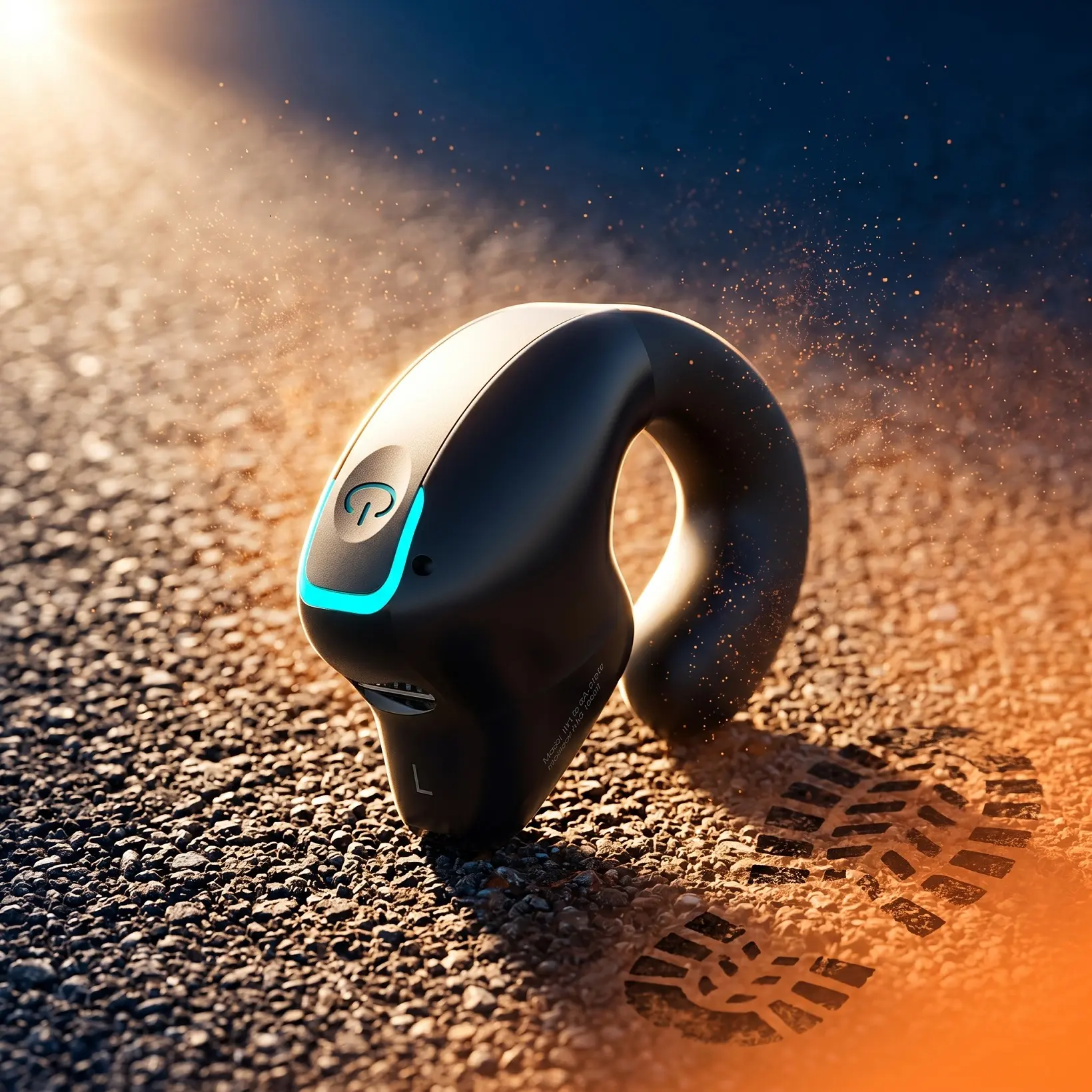 Bone Conduction Headphones, Wireless Clip-On TWS Sport Earphones with BT5.3 Pairing, Noise Canceling Mic-Equipped Bluetooth Audio Device