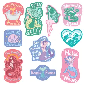 Mermaid Sticker Extra Large Aquatic Stickers for Adults Funny Adhesives with Memes Funny Stickers with Colorful Graphic Decals Funny Sarcastic  Multi