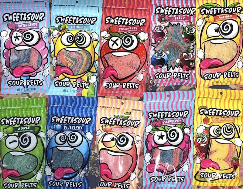 Sweet & Sour Candy Variety 5 Pack Super- Mixed Flavors for Every Taste Bud