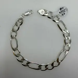 925 sterling silver bracelet high quality 9”Mexican silver (( Pulcera de plata Mexicana  Alta calidad 9”pulgadas de largo solido