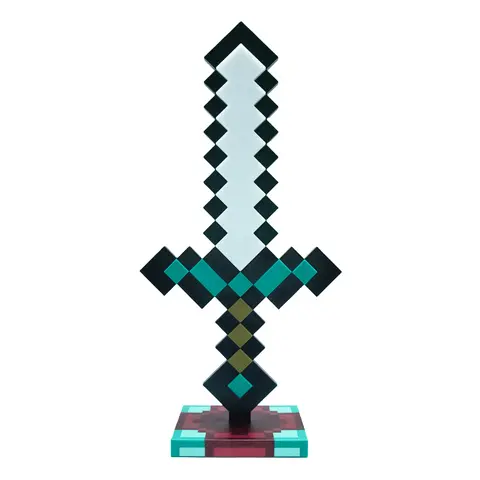 14-Inch Diamond Sword USB-Powered LED Night Light, 11-Color Bedroom LED Lights, Whimsical Room Decor, Chill Room Accessories, Safe Ambient Glow USB Desk Lamp, Quirky Unique Cool Gifts for Teen Boys