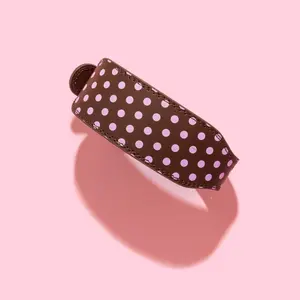 Brown Polka Dot Weightlifting Belt for Women | Adjustable Gym Belt for Squats & Deadlifts