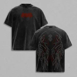 Berserk Pump Cover T-Shirt – Vintage Washed Oversized Gym Streetwear Top Tee | Heavy Cotton Fitness Clothing | Dark Aesthetic Unisex Apparel | Soft Loose Fit for Workout & Training