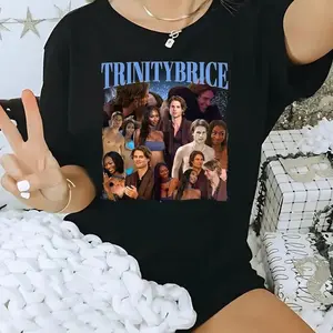 Trinity & Brice Couple Moments Graphic Tee – Love Island USA Fan Shirt XAG72
