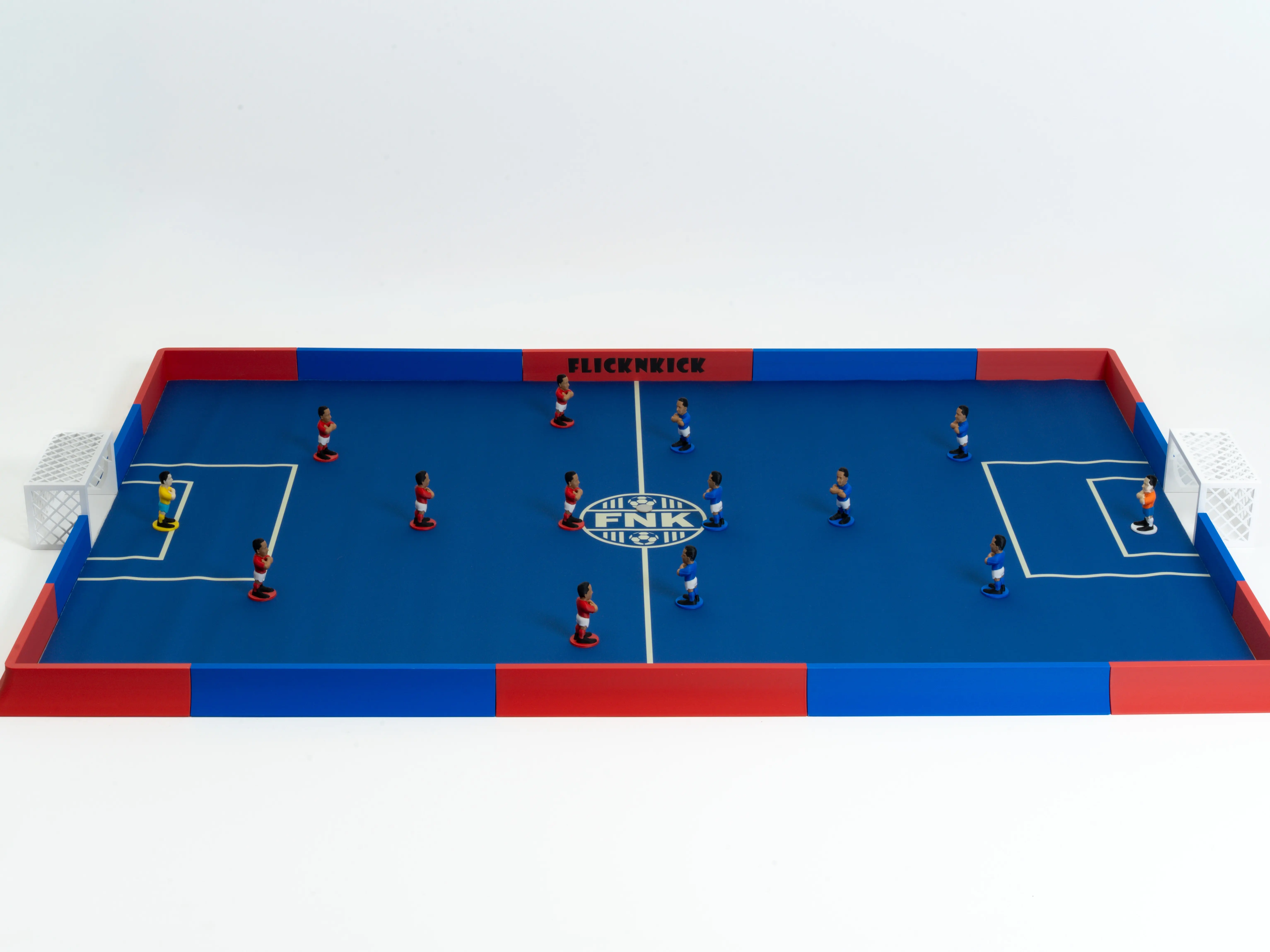 FLICKNKICK Mini Soccer Skill Game Fast Flick Football Family Party Table Game with Neoprene Field 2 Goals 14 Players 2 Balls for Kids & Adults